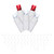 VIC-X6W3325 - 70 Lights LED Rd-wt/ww Wide Angle Icicle EC 9' - Vickerman