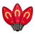 VIC-XC7TU03-25 - C7 Transparent Filament Red Bulb .6W, 25-Pack - Vickerman