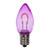 VIC-XC7TU06-25 - C7 Transparent Filament Purple Bulb .6W, 25-Pack - Vickerman