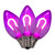 VIC-XC7TU06-25 - C7 Transparent Filament Purple Bulb .6W, 25-Pack - Vickerman