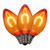 VIC-XC7TU08-25 - C7 Transparent Filament Amber Bulb .6W, 25-Pack - Vickerman