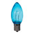 VIC-XC9TU02-25 - C9 Transparent Filament Blue Bulb .6W, 25-Pack - Vickerman
