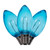 VIC-XC9TU02-25 - C9 Transparent Filament Blue Bulb .6W, 25-Pack - Vickerman