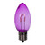 VIC-XC9TU06-25 - C9 Transparent Filament Purple Bulb .6W, 25-Pack - Vickerman