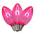 VIC-XC9TU09-25 - C9 Transparent Filament Pink Bulb .6W, 25-Pack - Vickerman