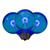 VIC-XG40TU02-25 - G40 Transparent Filament Blue Bulb .6W, 25-Pack - Vickerman