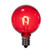 VIC-XG40TU03-25 - G40 Transparent Filament Red Bulb .6W, 25-Pack - Vickerman