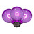VIC-XG40TU06-25 - G40 Transparent Filament Purple Bulb .6W, 25-Pack - Vickerman