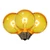 VIC-XG40TU07-25 - G40 Transparent Filament Yellow Bulb .6W, 25-Pack - Vickerman