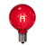 VIC-XG50TU03-25 - G50 Transparent Filament Red Bulb .6W, 25-Pack - Vickerman
