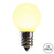 VIC-XLEDCG31-25 - G30 Wm White Ceramic LED Bulb E12 .6W 25 Bag - Vickerman