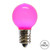 VIC-XLEDCG39-25 - G30 Pink Ceramic LED Bulb E12 .6W, 25-Pack - Vickerman