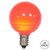VIC-XLEDCG43-25 - G40 Red Ceramic LED Bulb E12 .6W, 25-Pack - Vickerman