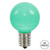 VIC-XLEDCG54-25 - G50 Green Ceramic LED Bulb E17 .8W, 25-Pack - Vickerman