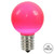 VIC-XLEDCG59-25 - G50 Pink Ceramic LED Bulb E17 .8W, 25-Pack - Vickerman