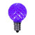 VIC-XLEDG36-25 - G30 Faceted LED Purple Bulb E12, 25-Pack - Vickerman