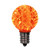 VIC-XLEDG38-25 - G30 Faceted LED Orange Bulb E12, 25-Pack - Vickerman