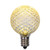 VIC-XLEDG41-25 - G40 Faceted LED Wm White Bulb E12 .6W 25 Bag - Vickerman