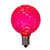 VIC-XLEDG43-25 - G40 Faceted LED Red Bulb E12 .6W, 25-Pack - Vickerman