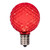 VIC-XLEDG63-25 - G50 Faceted LED Red Bulb E17 .8W, 25-Pack - Vickerman
