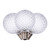 VIC-XLEDG65-25 - G50 Faceted LED Cool White E17 .8W 25 Bag - Vickerman