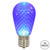 VIC-XLEDS12-10 - 11S14 Faceted LED Blue Lamp E26, 10-Pack - Vickerman
