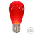 VIC-XLEDS13-10 - 11S14 Faceted LED Red Lamp E26, 10-Pack - Vickerman