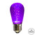 VIC-XLEDS16-10 - 11S14 Faceted LED Purple Lamp E26, 10-Pack - Vickerman