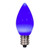 VIC-XLEDSC72T-25 - C7 Ceramic LED Blue Twinkle Bulb, 25-Pack - Vickerman