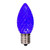 VIC-XRETC902T-25 - C9 Faceted Blue Twinkle Retro Bulb, 25-Pack - Vickerman