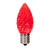 VIC-XRETC903-25 - C9 Faceted Red Retro SMD Bulb, 25-Pack - Vickerman