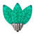 VIC-XRETC904-25 - C9 Faceted Green Retro SMD Bulb, 25-Pack - Vickerman