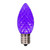VIC-XRETC906-25 - C9 Faceted Purple Retro SMD Bulb, 25-Pack - Vickerman