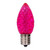 VIC-XRETC909T-25 - C9 Faceted Pink Twinkle Retro Bulb, 25-Pack - Vickerman