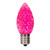 VIC-XRETC909T-25 - C9 Faceted Pink Twinkle Retro Bulb, 25-Pack - Vickerman
