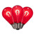VIC-XS14TU03-10 - S14 Transparent Filament Red Bulb .6W, 10-Pack - Vickerman