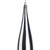 VIC-MT266313W - 13" White/Black Glitter Lines Ovl, 2-Pack - Vickerman