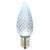 VIC-XLEDC95 - C9 Faceted LED Cool White Bulb .96W - Vickerman