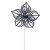 VIC-RG261501 - 17" Ivory Lined Poinsettia 11.5" Flower, 3-Pack - Vickerman