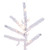 VIC-K226086LED - 10' x 59" Flocked Slim Pistol 3mm 2500 Warm White - Vickerman