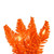 VIC-K260315LED - 9' x 14" Flocked Orange Fir Dura Lit 100O - Vickerman
