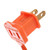 VIC-K260325LED - 24" Flocked Orange Fir Dura Lit 50 Orange - Vickerman