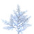 VIC-G197186LED - 10' x 63" Flocked Cedar 3mm LED 4050 Pure White - Vickerman