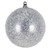 VIC-MT263307W - 4.75" Silver Beaded Sequin Ball Ornament, 2-Pack - Vickerman
