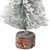 VIC-A804109-6 - 9" Flocked Village Tree Wood Stand, 6-Pack - Vickerman