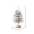 VIC-A804312-3 - 12" Flocked Mini Pine 93T Wood Base, 3-Pack - Vickerman