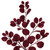 VIC-FK221025 - 25" Burgundy Dogwood Glitter Spray, 3-Pack - Vickerman