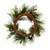 VIC-G213025BOLED - 24" Frstd Wreath Red/Green Decor 35 Warm White BO - Vickerman