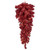 VIC-G214108LED - 36" Red Tinsel Tear Drop 5mm WA 50 Warm White - Vickerman