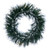 VIC-G225731LED - 30" Flocked Jackson Wreath Dura Lit 100 Warm White - Vickerman